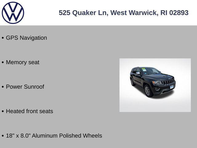 used 2015 Jeep Grand Cherokee car, priced at $13,000