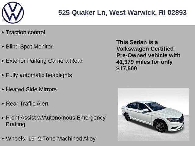 used 2021 Volkswagen Jetta car, priced at $17,500