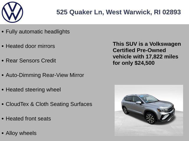 used 2023 Volkswagen Taos car, priced at $24,500