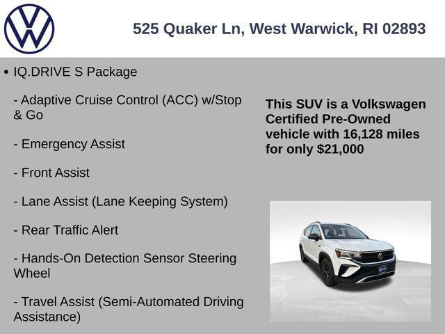 used 2022 Volkswagen Taos car, priced at $21,000