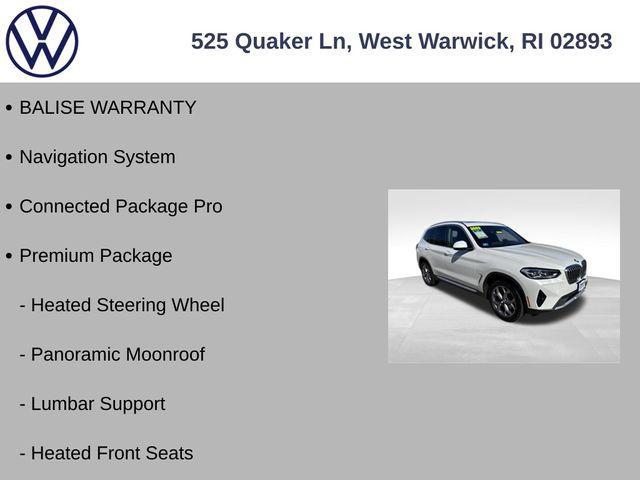 used 2022 BMW X3 car, priced at $34,500