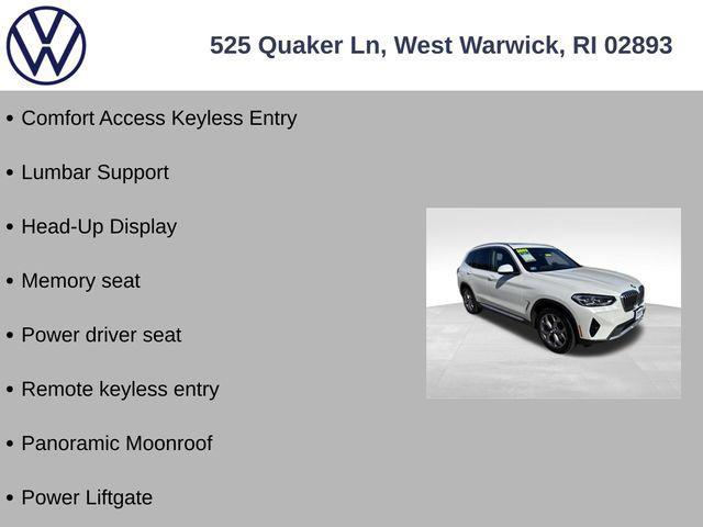 used 2022 BMW X3 car, priced at $34,500
