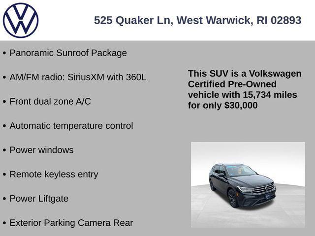 used 2024 Volkswagen Tiguan car, priced at $30,000