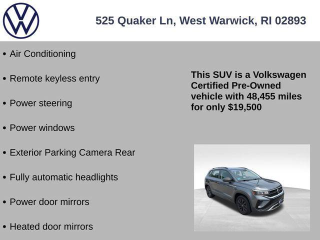 used 2022 Volkswagen Taos car, priced at $19,500