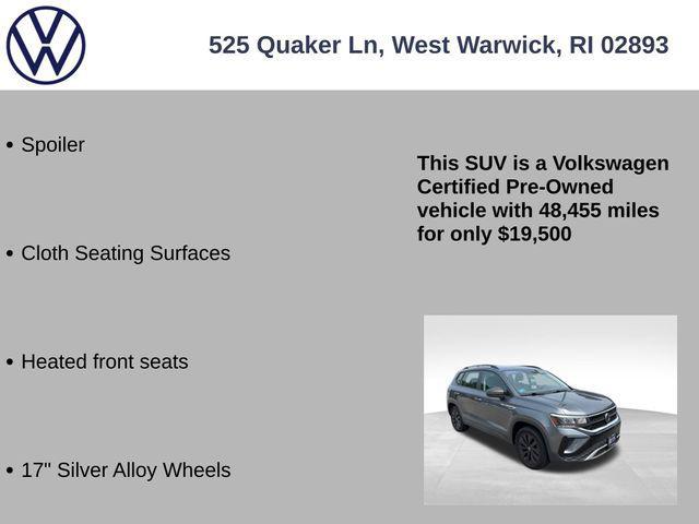 used 2022 Volkswagen Taos car, priced at $19,500