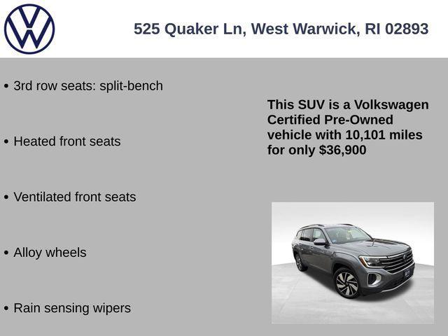 used 2025 Volkswagen Atlas car, priced at $36,900