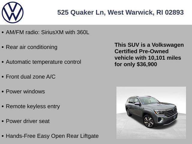 used 2025 Volkswagen Atlas car, priced at $36,900