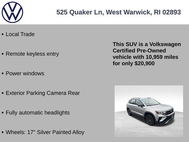 used 2023 Volkswagen Taos car, priced at $20,900