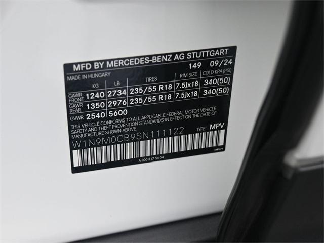 new 2025 Mercedes-Benz EQB 250 car, priced at $55,345