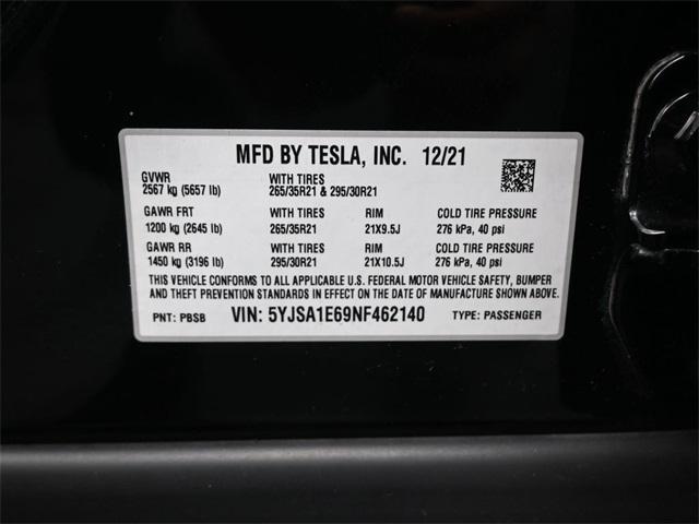 used 2022 Tesla Model S car, priced at $53,090