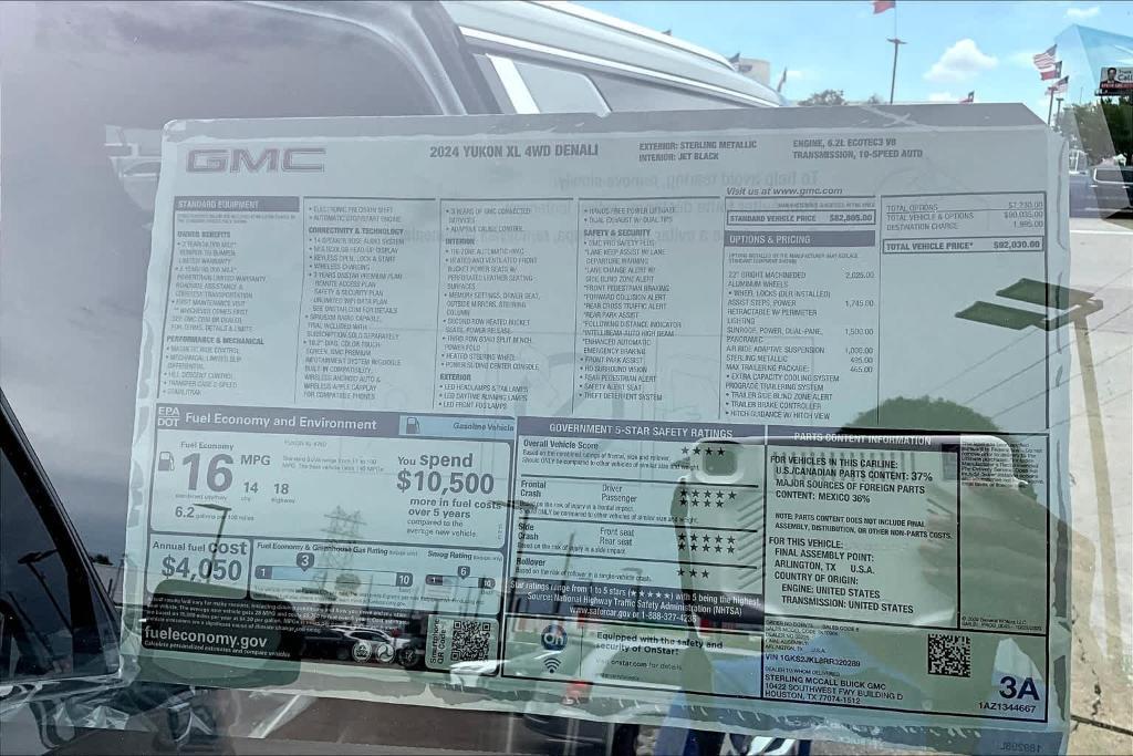 new 2024 GMC Yukon XL car, priced at $87,040