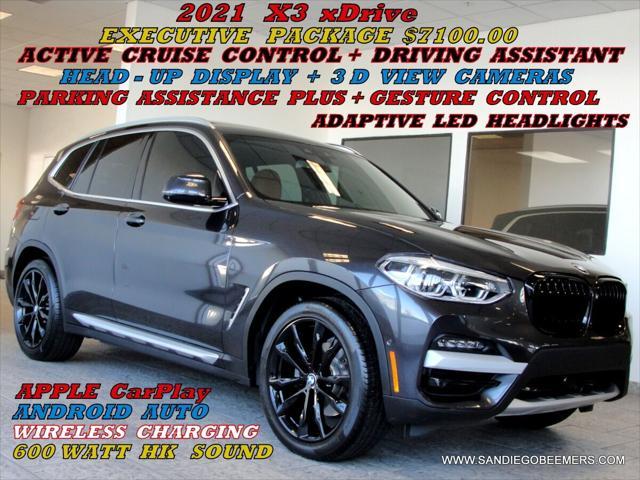 used 2021 BMW X3 car, priced at $30,888