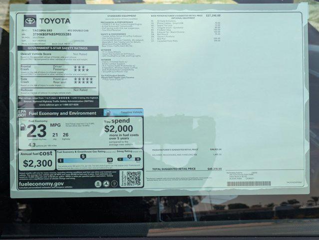 used 2025 Toyota Tacoma car, priced at $36,642