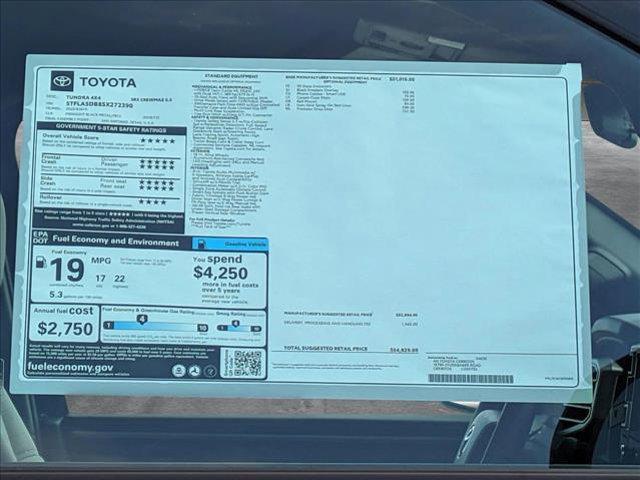 new 2025 Toyota Tundra car, priced at $49,715