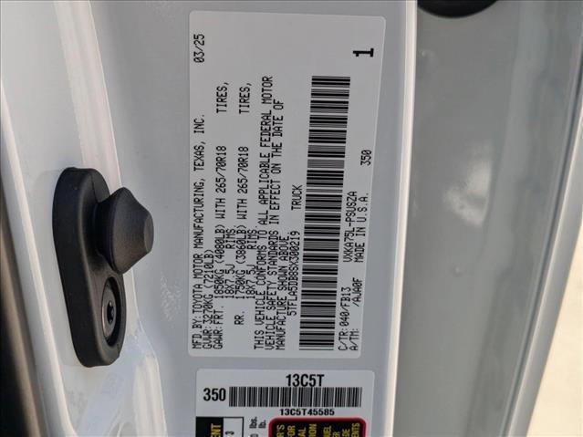 new 2025 Toyota Tundra car, priced at $56,436