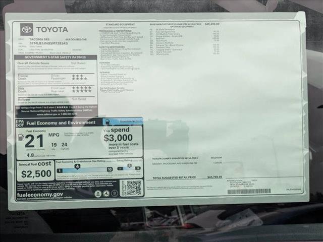 new 2025 Toyota Tacoma car, priced at $41,725