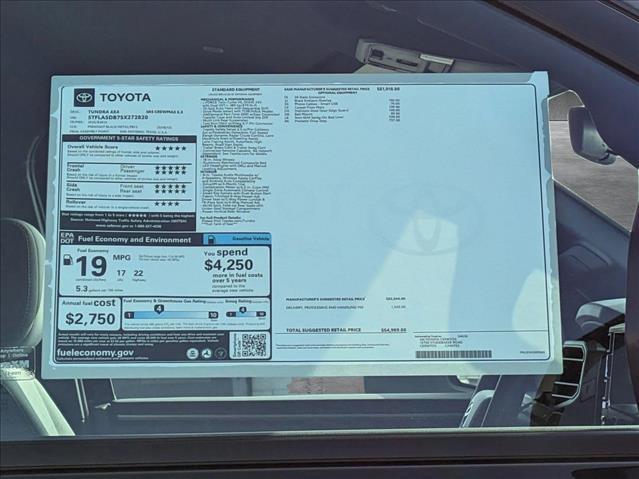 new 2025 Toyota Tundra car, priced at $48,847