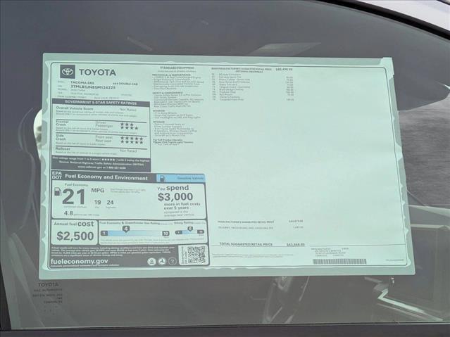 new 2025 Toyota Tacoma car, priced at $41,094