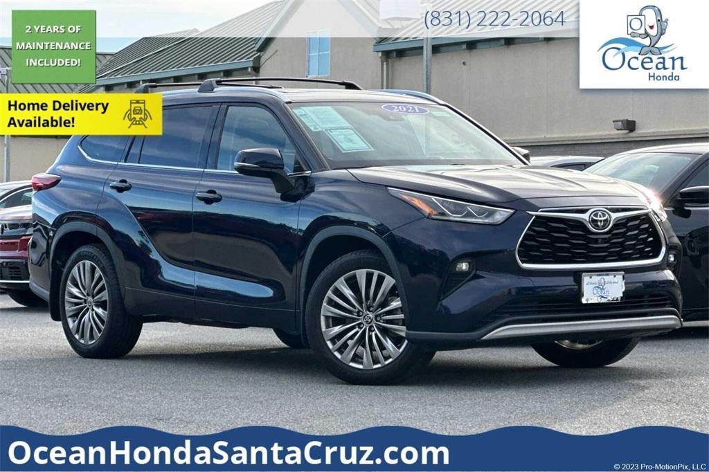 used 2021 Toyota Highlander car, priced at $34,450