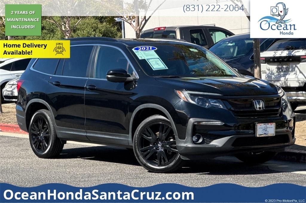 used 2021 Honda Pilot car, priced at $29,630