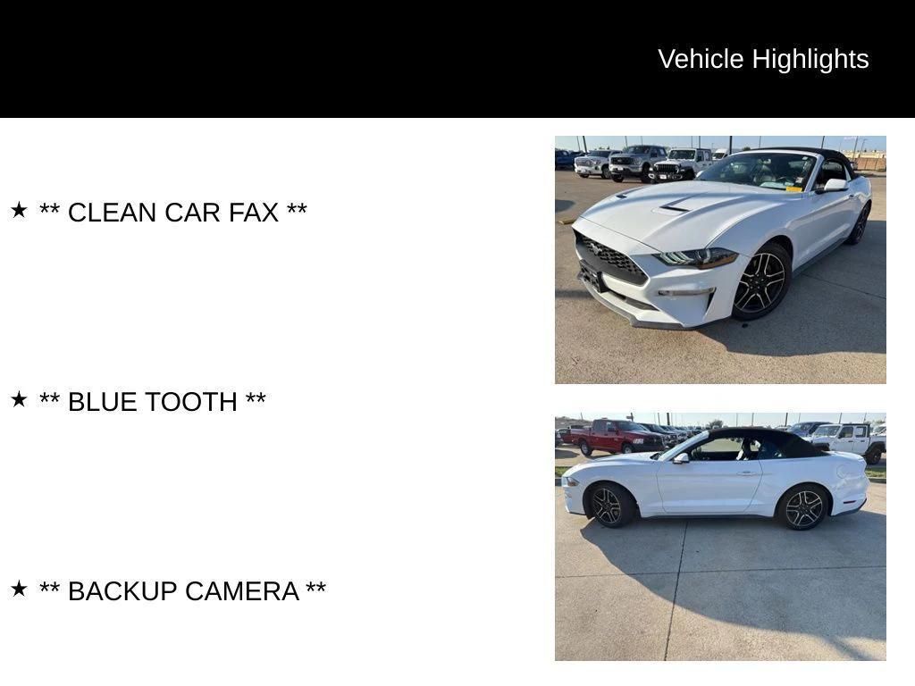 used 2020 Ford Mustang car, priced at $18,271