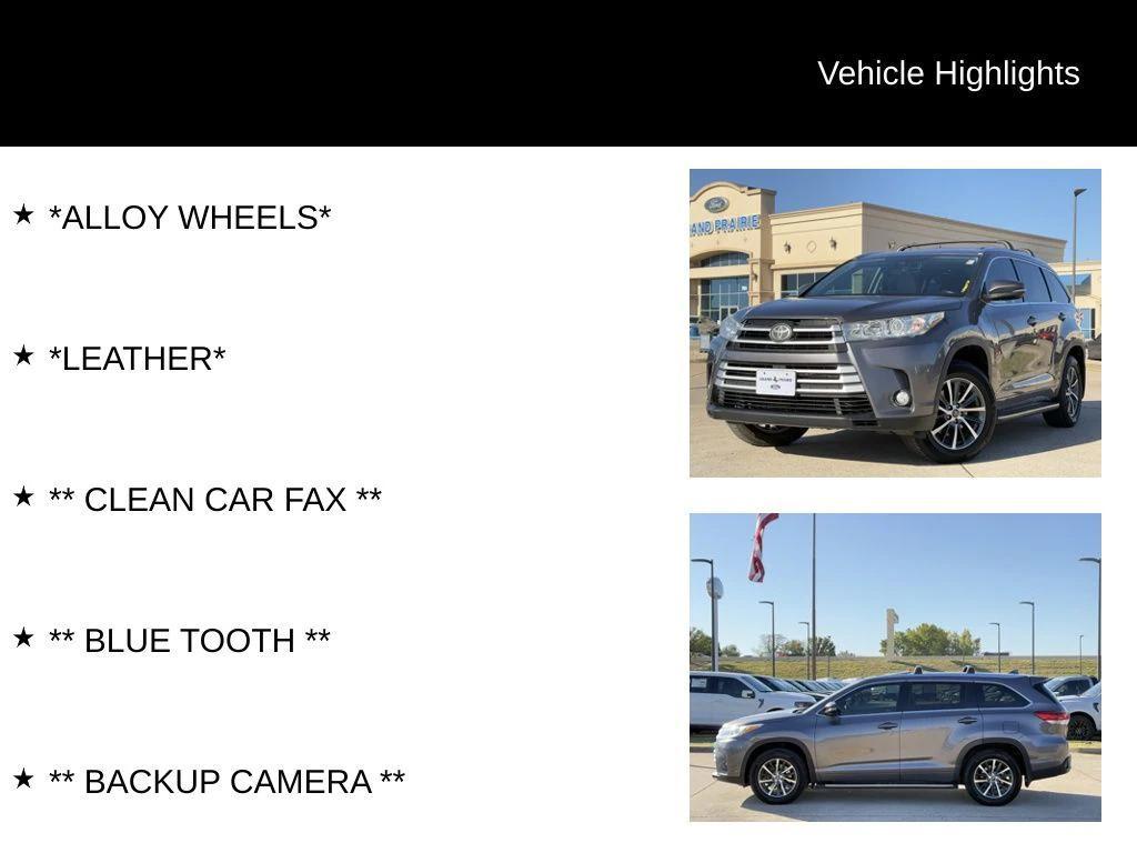 used 2017 Toyota Highlander car, priced at $17,799