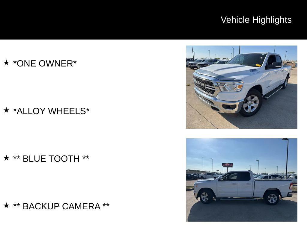 used 2022 Ram 1500 car, priced at $21,724