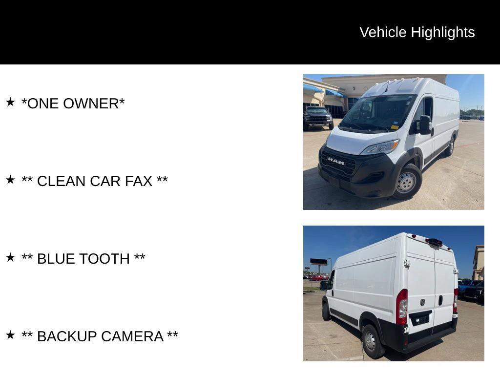 used 2023 Ram ProMaster 2500 car, priced at $26,618