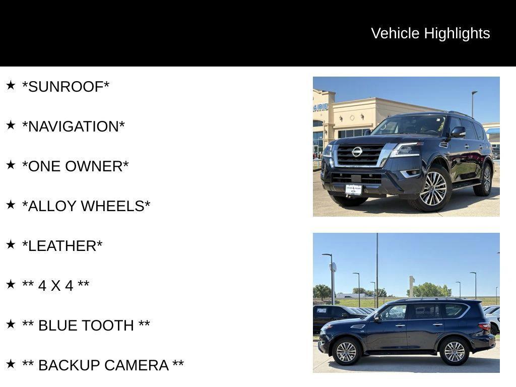 used 2022 Nissan Armada car, priced at $29,599