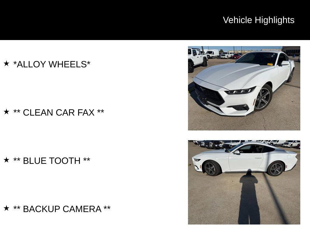 used 2024 Ford Mustang car, priced at $27,011