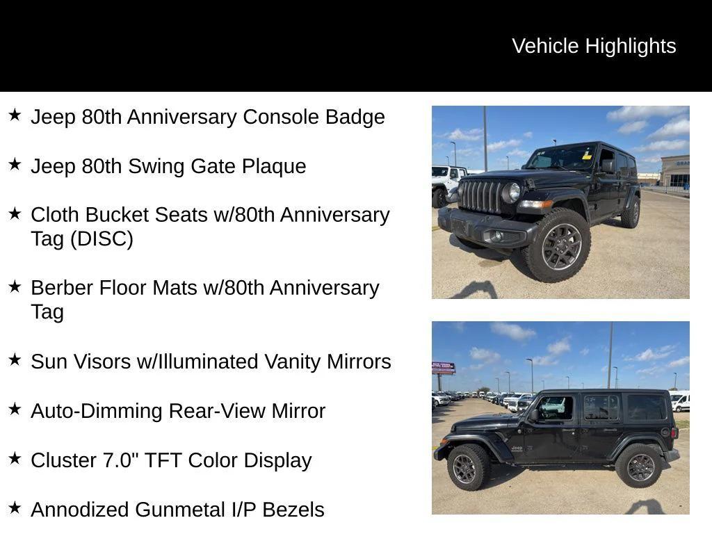 used 2021 Jeep Wrangler Unlimited car, priced at $24,585