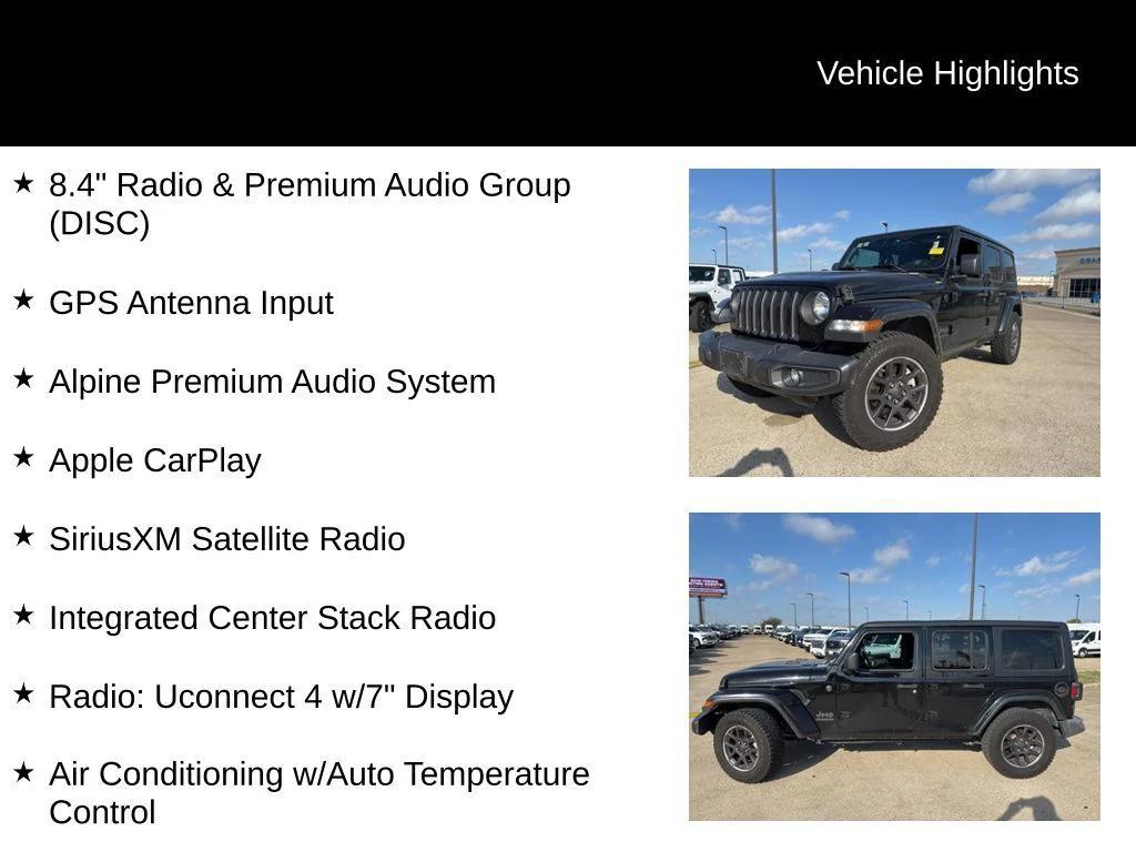 used 2021 Jeep Wrangler Unlimited car, priced at $24,585