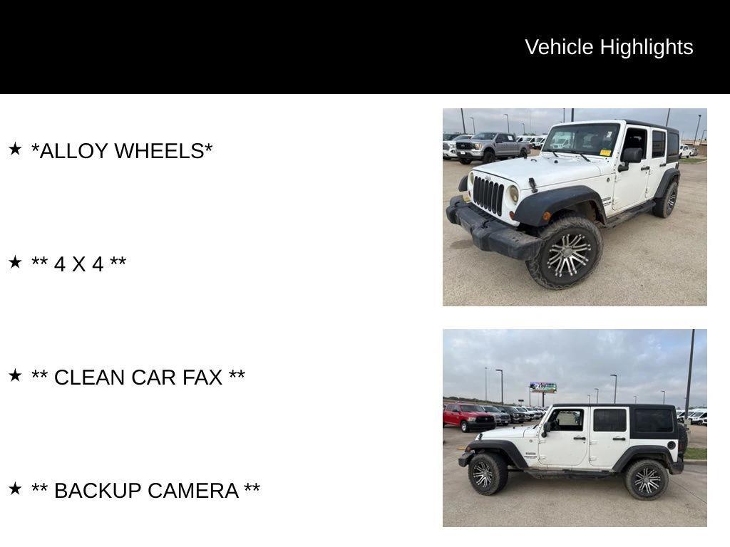 used 2012 Jeep Wrangler Unlimited car, priced at $16,831