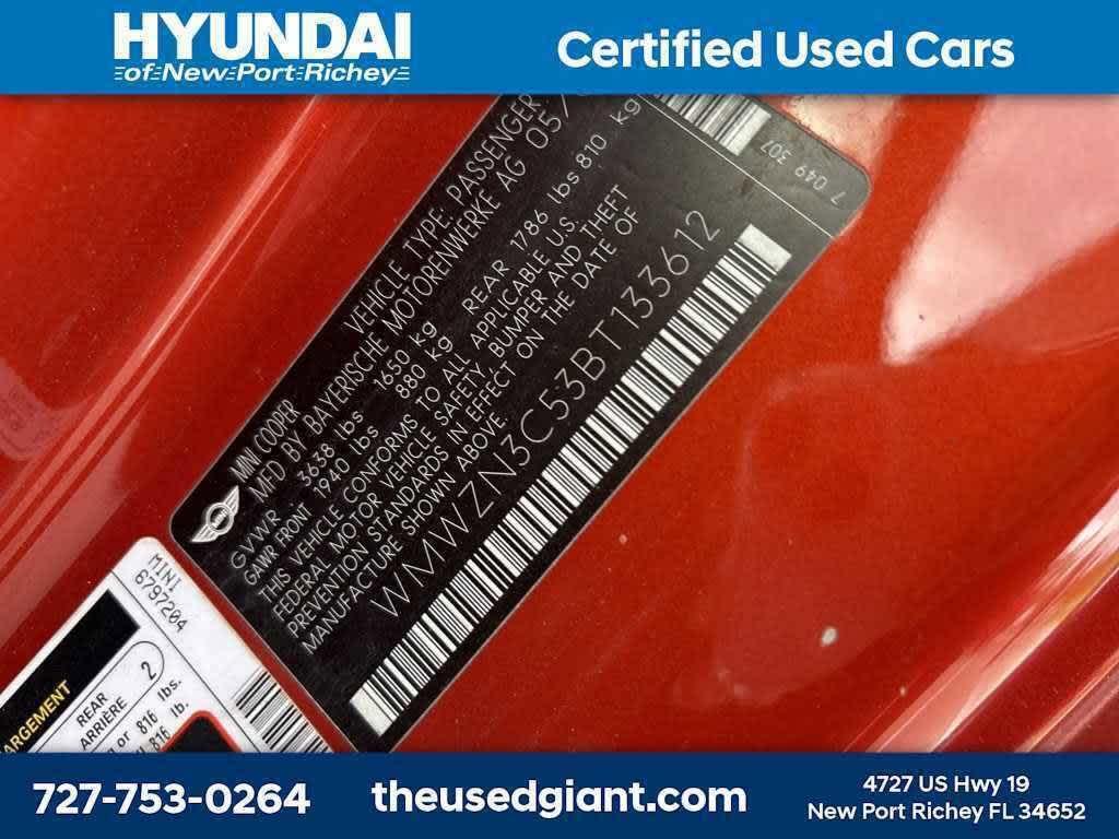 used 2011 MINI Cooper car, priced at $2,499