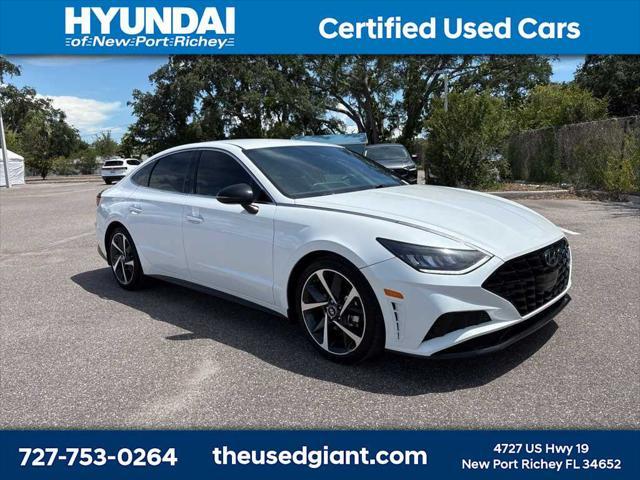 used 2021 Hyundai Sonata car, priced at $17,342