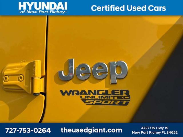 used 2020 Jeep Wrangler Unlimited car, priced at $19,999