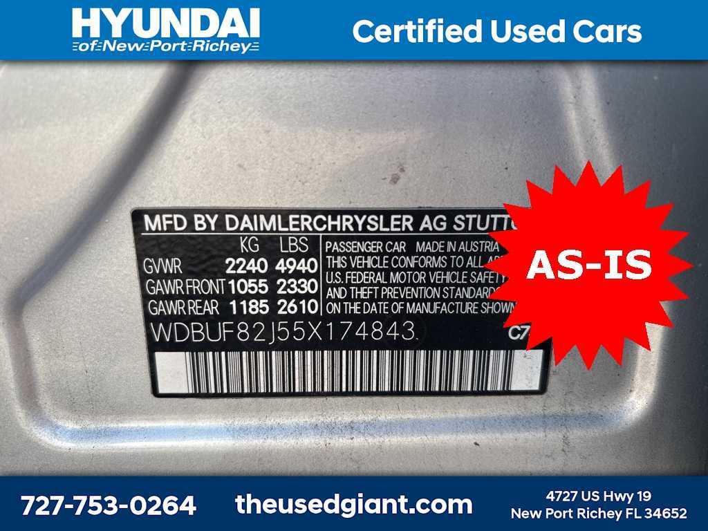 used 2005 Mercedes-Benz E-Class car, priced at $499