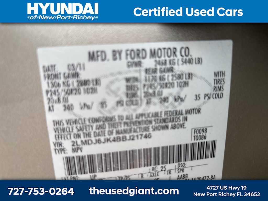 used 2011 Lincoln MKX car, priced at $6,998