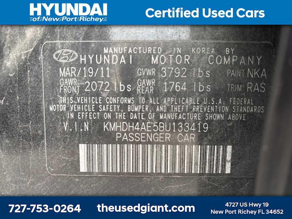 used 2011 Hyundai Elantra car, priced at $499