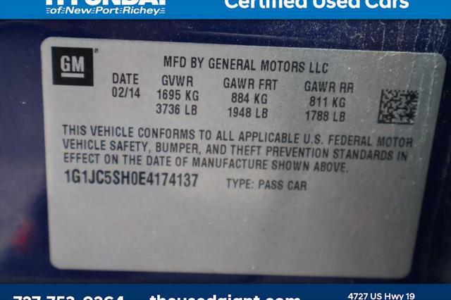 used 2014 Chevrolet Sonic car, priced at $3,426