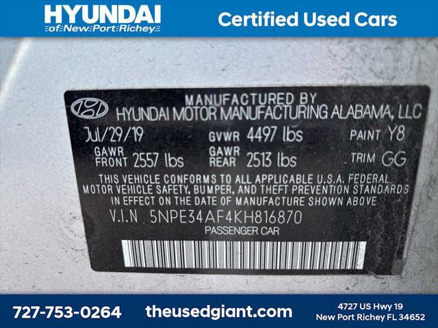 used 2019 Hyundai Sonata car, priced at $15,998