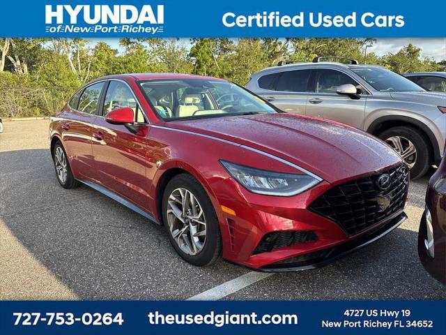 used 2021 Hyundai Sonata car, priced at $18,891