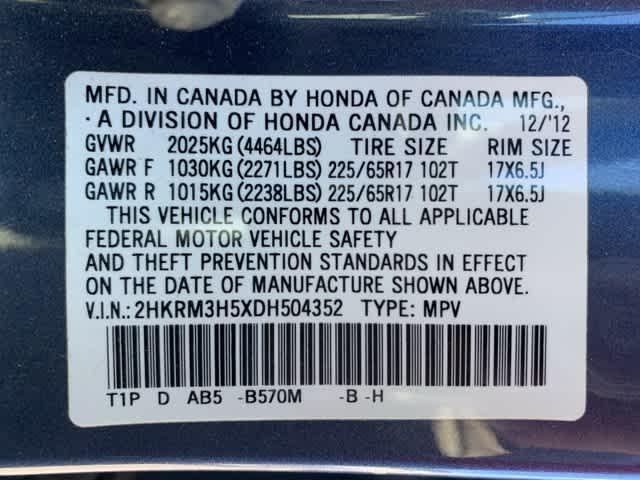 used 2013 Honda CR-V car, priced at $12,536