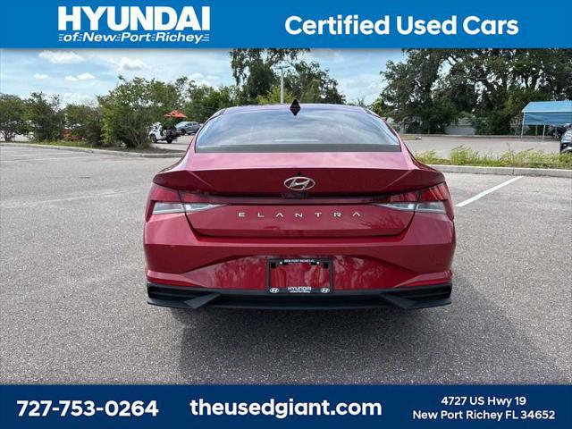 used 2021 Hyundai Elantra car, priced at $16,299