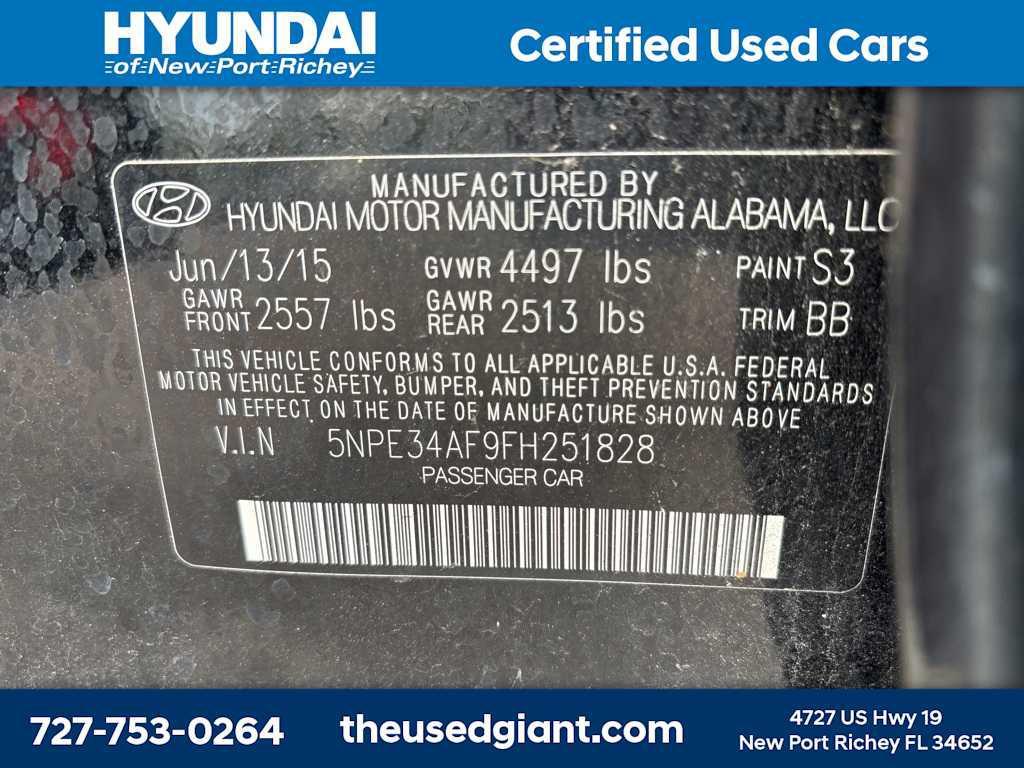 used 2015 Hyundai Sonata car, priced at $8,928