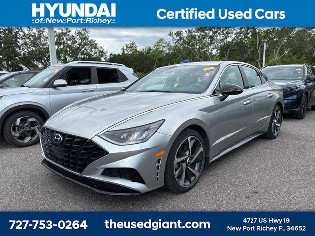 used 2021 Hyundai Sonata car, priced at $18,434