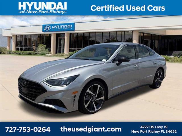 used 2021 Hyundai Sonata car, priced at $18,585