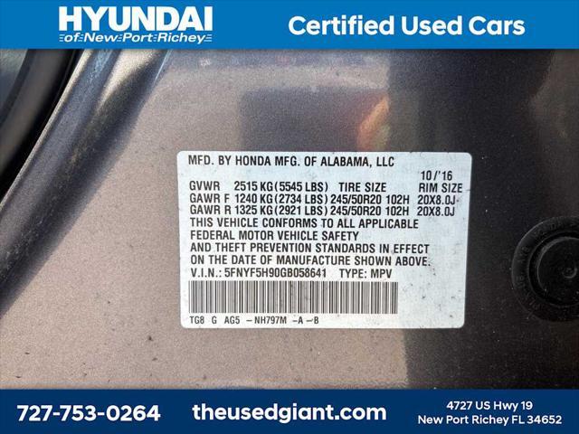 used 2016 Honda Pilot car, priced at $14,825