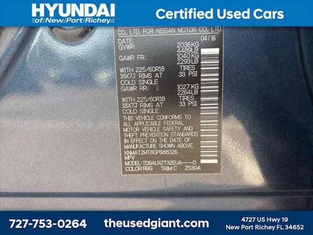 used 2016 Nissan Rogue car, priced at $11,134