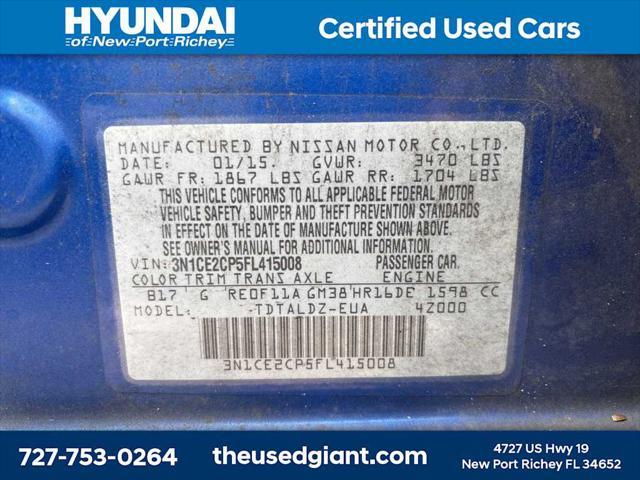 used 2015 Nissan Versa Note car, priced at $6,013